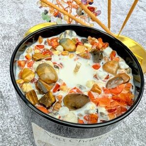 Nag Champa Crystal Candle for positive energy and protection